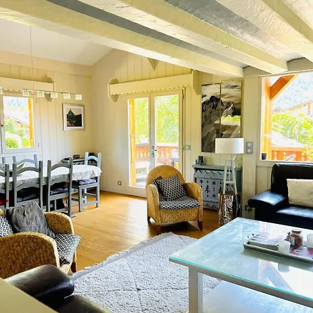 Spacious In With Mont Blanc View Chalet